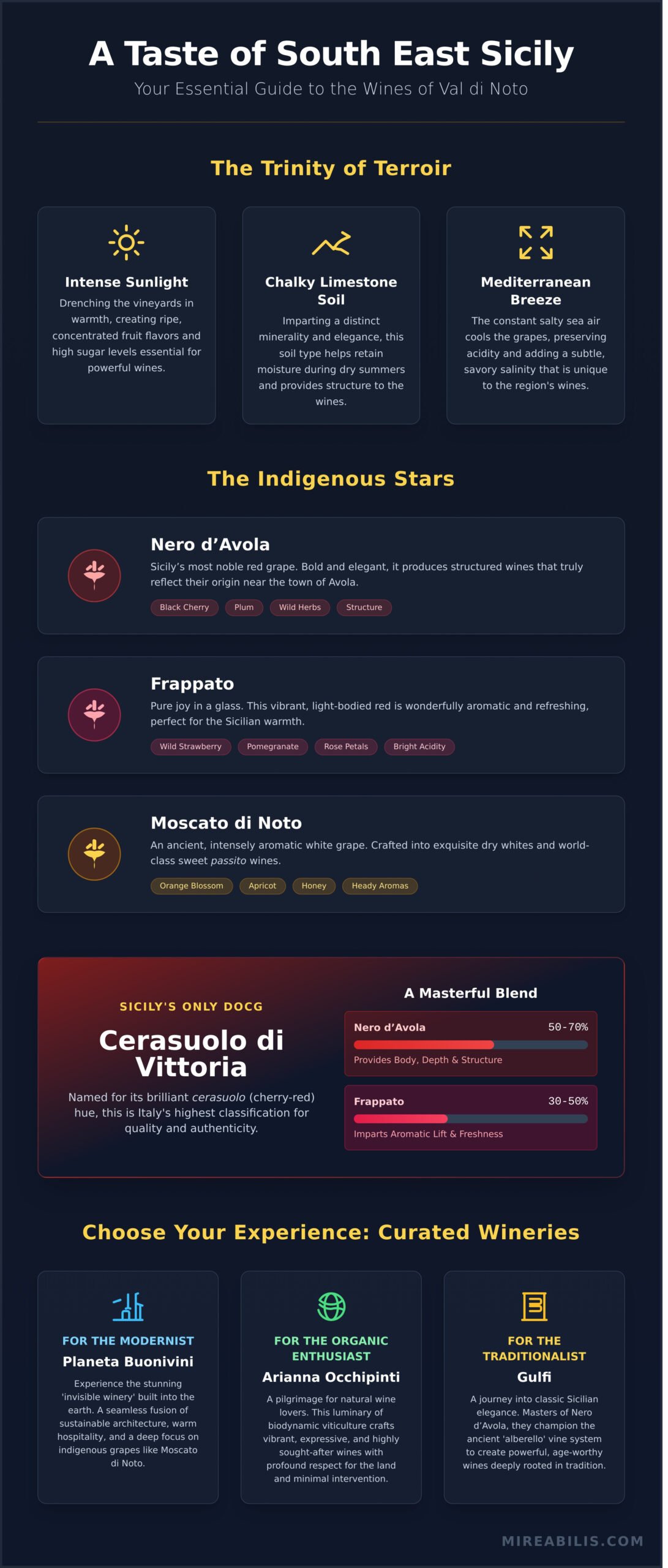 Bespoke Wine Tasting Tours in South East Sicily: A Curated Guide - Infographic