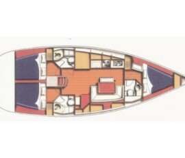Beneteau Cyclades 43.3 Layout