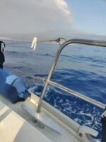 Sailing under the ash clouds of the errupting Etna volcano has its drawbacks.