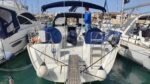 Beneteau Cyclades 43.3 //
https://www.beneteau.com/cyclades/cyclades-433
//
Capacity:
8 persons max. - cruise mode (3x2/cabbins + 2/salon)
10-11 persons max. - day sailing
//
Interior:
3 double ensuite cabbins + salon/galley
//
Hull (mono, glassfibre):
13.26m(LOA), 4.43(beam), 1.90m(draft)
8980 Kg(displacement), 2900Kg(ballast)
//
Rigging (Bermuda):
15.45m(mast), 5.35m(boom), 39.85sqm(mainsail), 36sqm(jib)=75.85sqm
//
Motor (diesel):
Yanmar 56hp(42KW)
//
Year:2006
//
Extras:
Portable petrol electric generator//
220V/AC air conditioning unit//
200W solar panels with inverter and 2400W battery//
5-unit kitchen sink ultra-filtration system//
automatic cool water dispenser//
large USB batteries in each cabin//
Cockpit gas barbeque.
