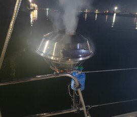 The cockpit gas barbeque.