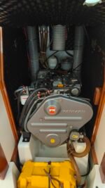 The Yanmar diesel engine (56bhp/42KW) is in tip-top shape.