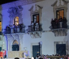 The Madonna delle Milizie, also known as the Madonna of the Militias or Madonna on Horseback, is a feast celebrated in Scicli, Sicily, commemorating a legendary battle between Normans and Saracens. The event is marked by a procession featuring a statue of the Virgin Mary on horseback, wielding a sword, and a re-enactment of the battle.